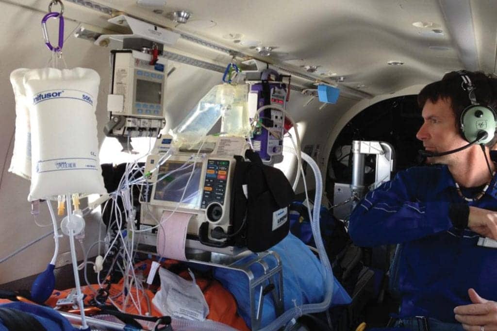 Transport of critically ill and ventilator
