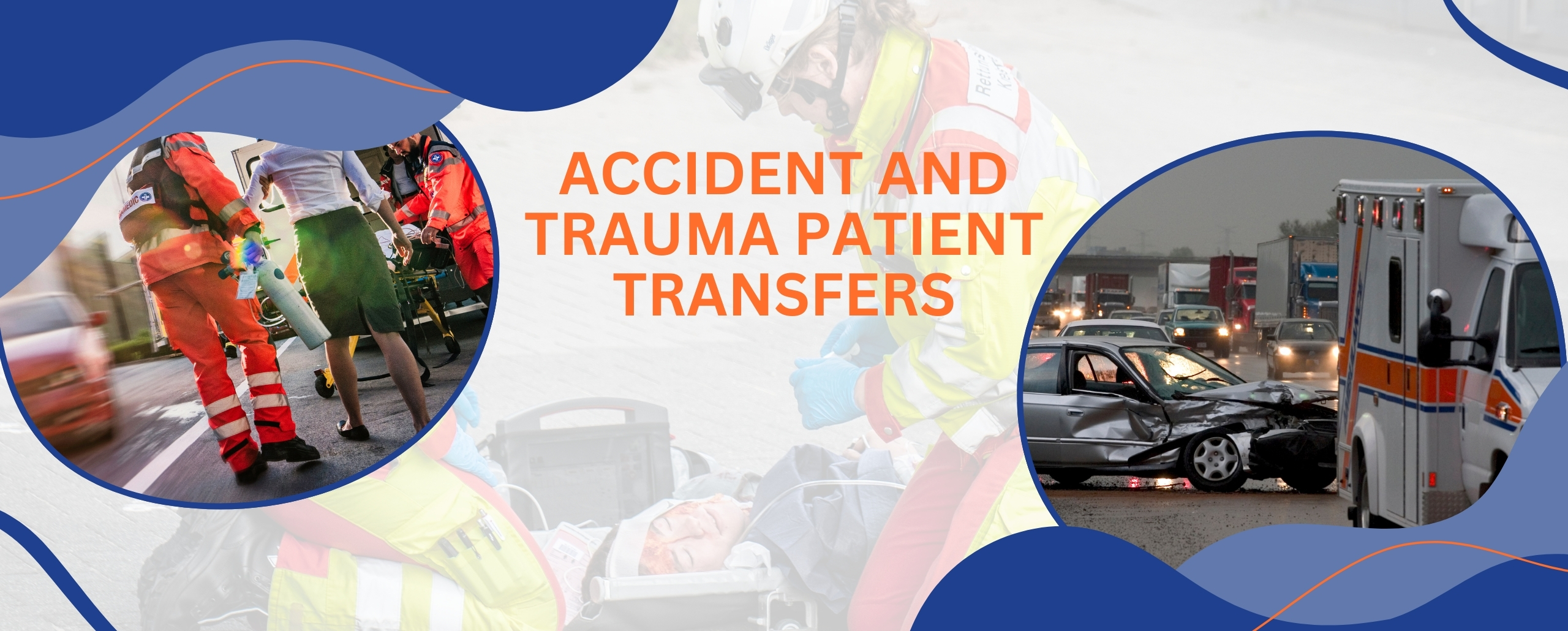 accident and trauma patient transport service banner